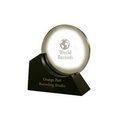 Large Round Glass Award on Base